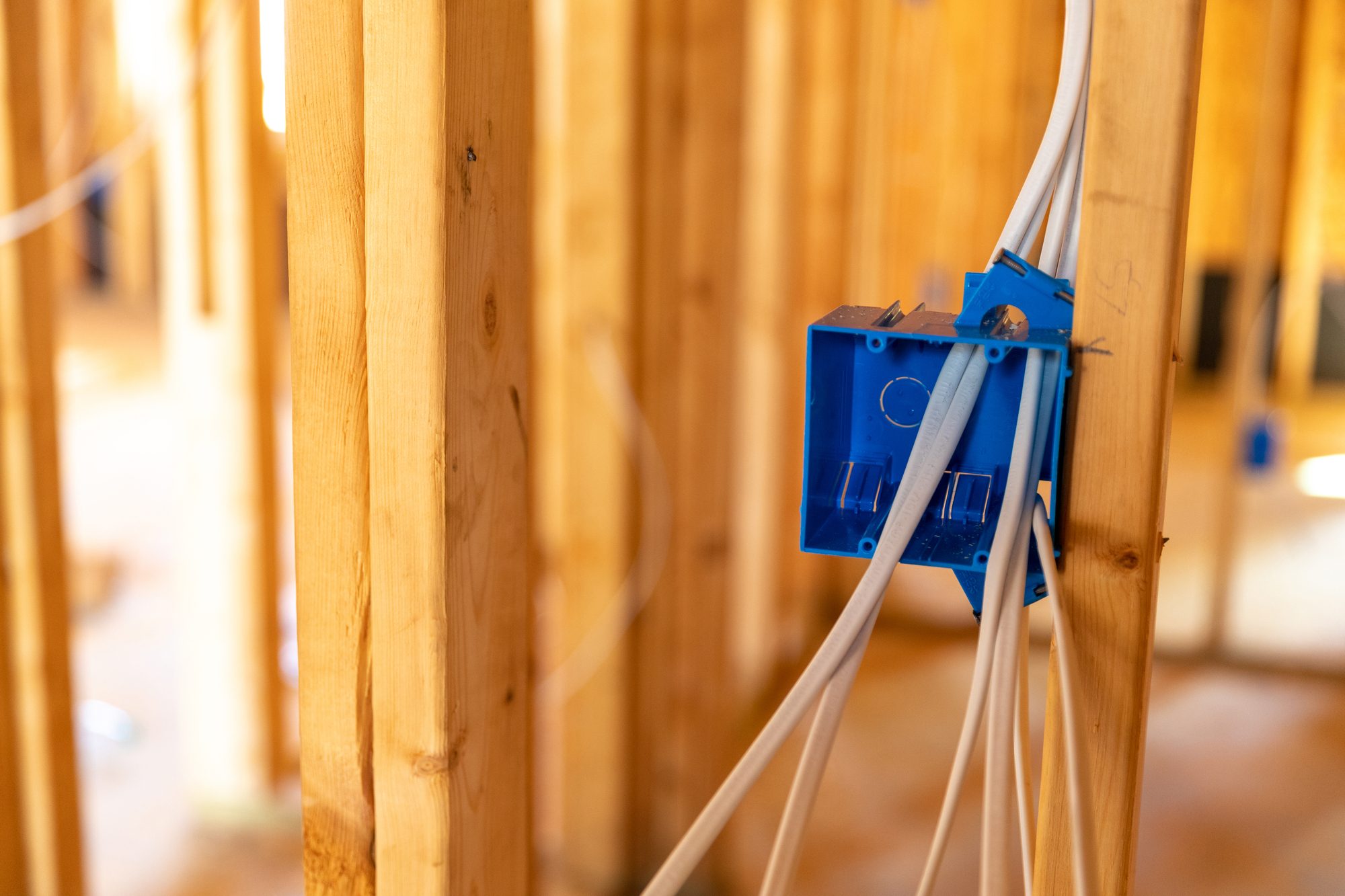 Electrical wiring in new home construction